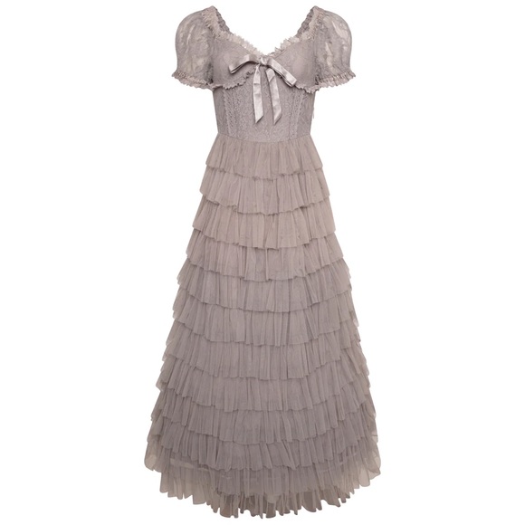 Amy Jane London Sofia Maxi Dress in Grey - Picture 1 of 9